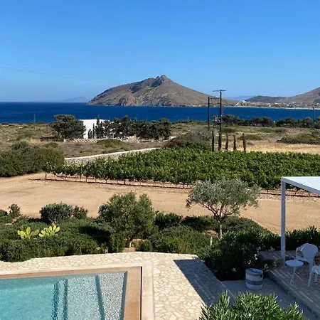 Paros Isterni Magnifique Avec Piscine Vue Mer, A 3 Min De La